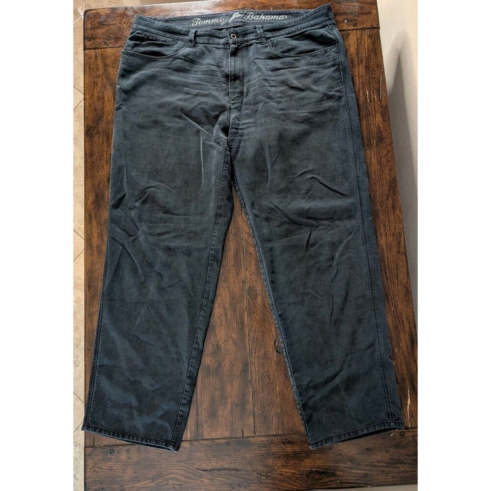 Tommy Bahama Jeans Men 42 Tencel Cotton Soft Denim Relaxed Fit Black Wash